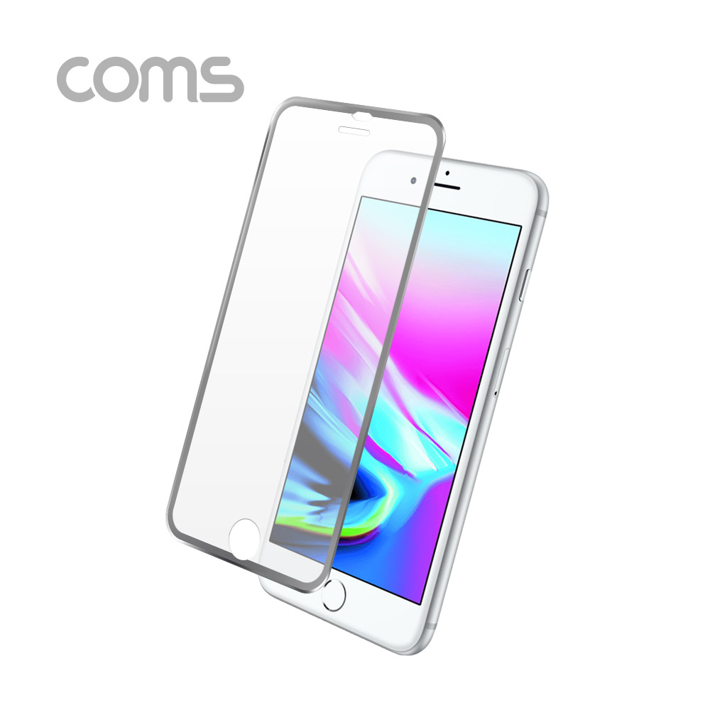 Coms 스마트폰 보호필름 iOS Phone 8 Plus / Silver