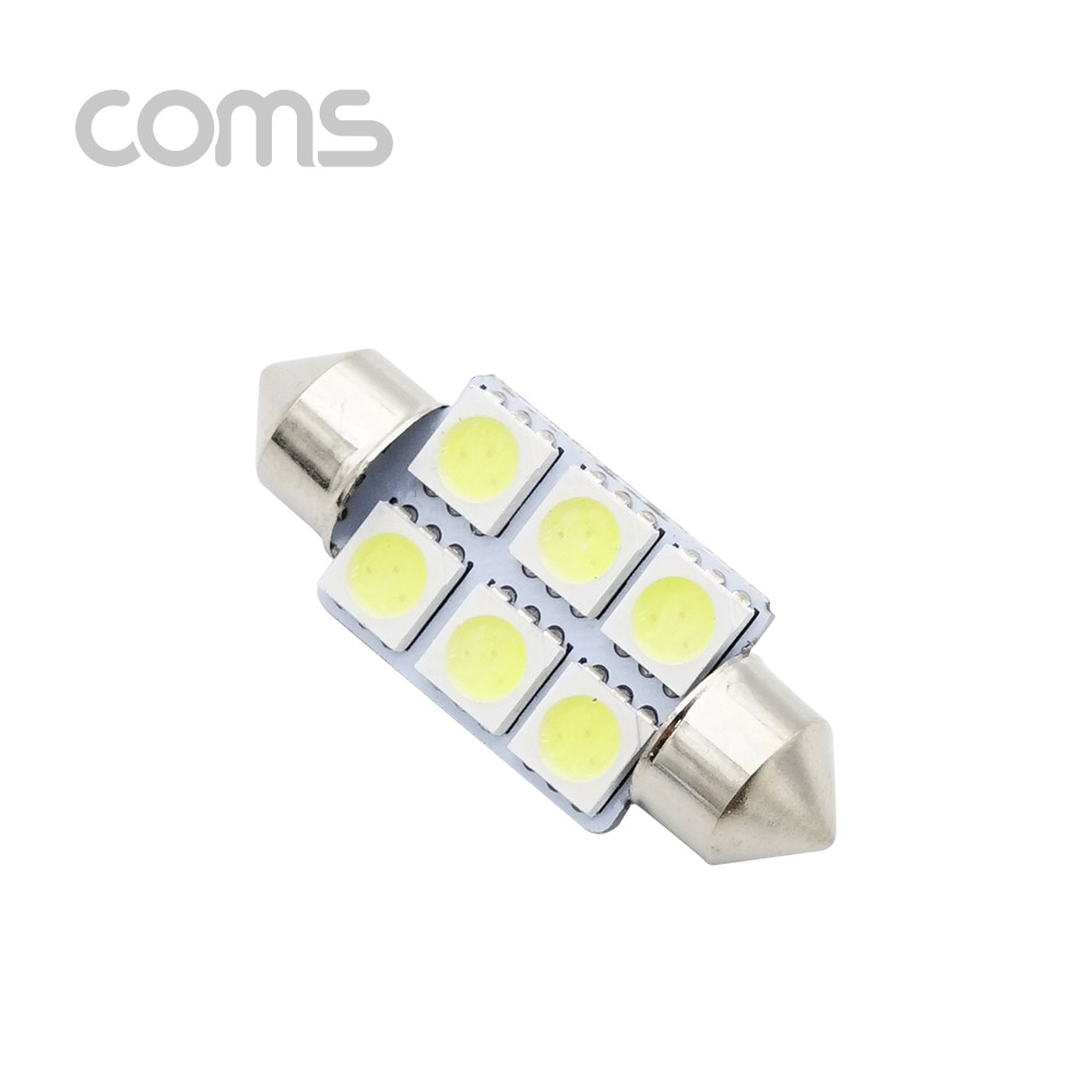 Coms 차량용 내부등(실내등) LED 극성/백색, 2x3 / 실내등