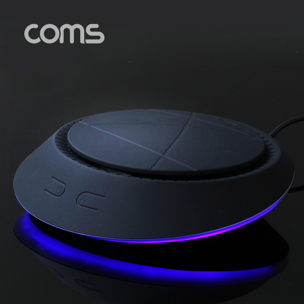 Coms 이톰 UFO 차량용 공기청정기 / 실내용 / 3중 필터 / 화이트