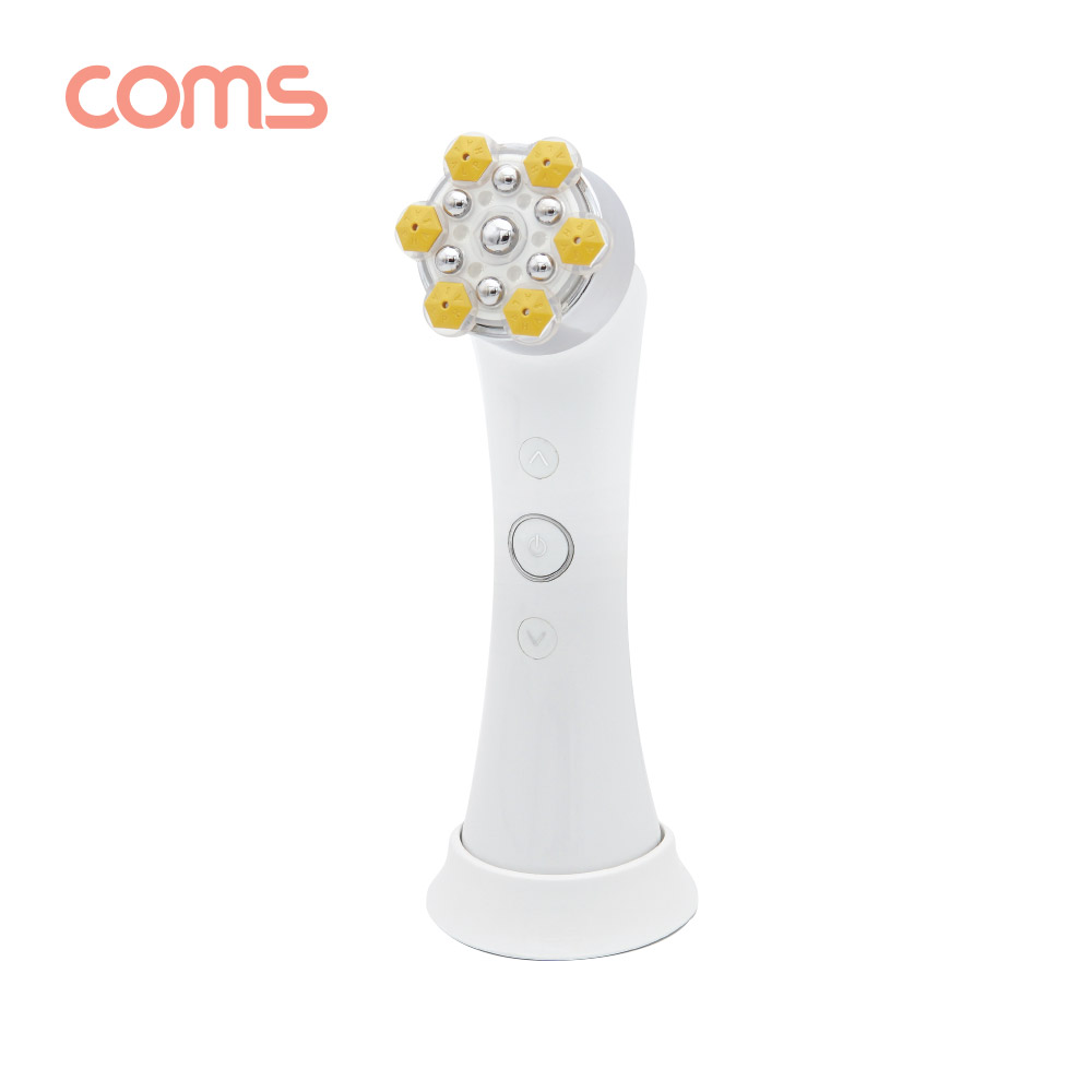 Coms 알파칩 고주파 진동 LED 마사지기 (EMS 미세전류/LED컬러테라피/진동/RF고주파)