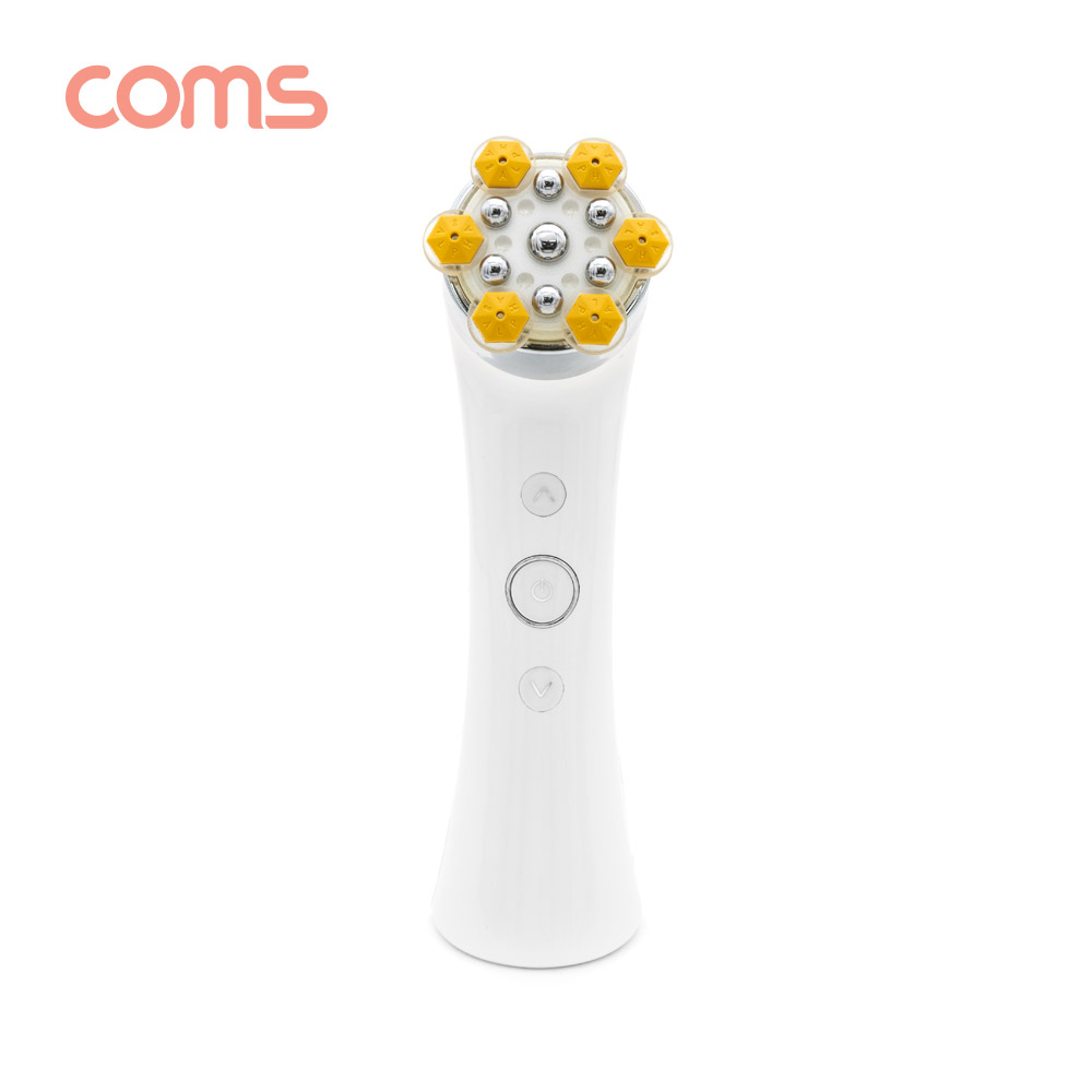 Coms 알파칩 고주파 진동 LED 마사지기 (EMS 미세전류/LED컬러테라피/진동/RF고주파)