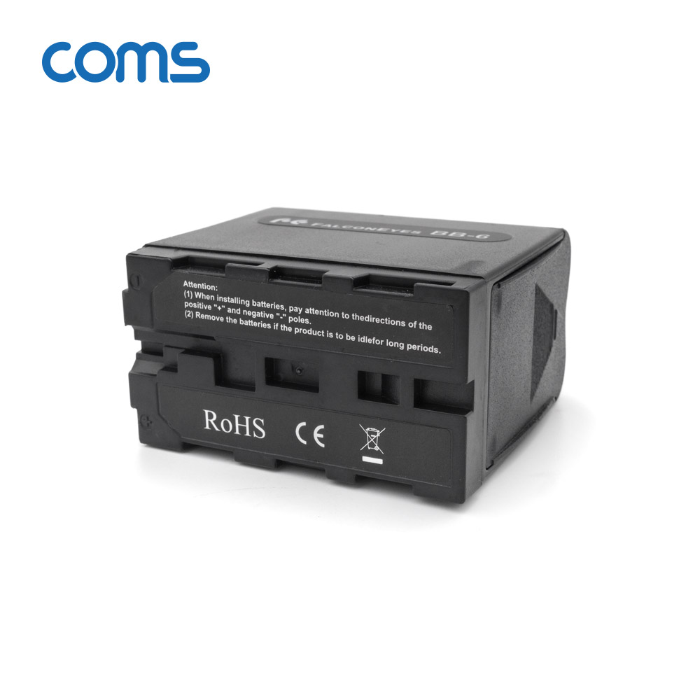 Coms 배터리 팩 / 배터리 케이스 팩 / NP-F Series, NP-F570, NP-F550 호환