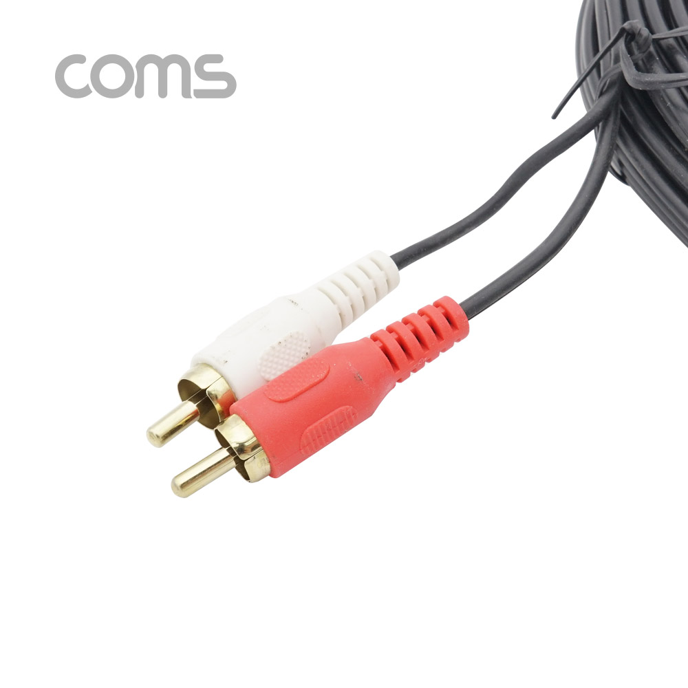 Coms RCA(M/M) 2선 일반 케이블, CBL, 20M