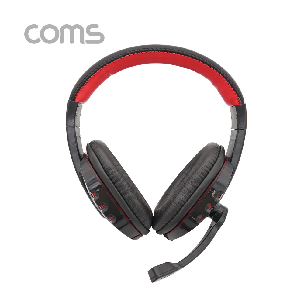 Coms LED 유선 헤드셋 (볼륨 컨트롤러 / 마이크장착 / USB)