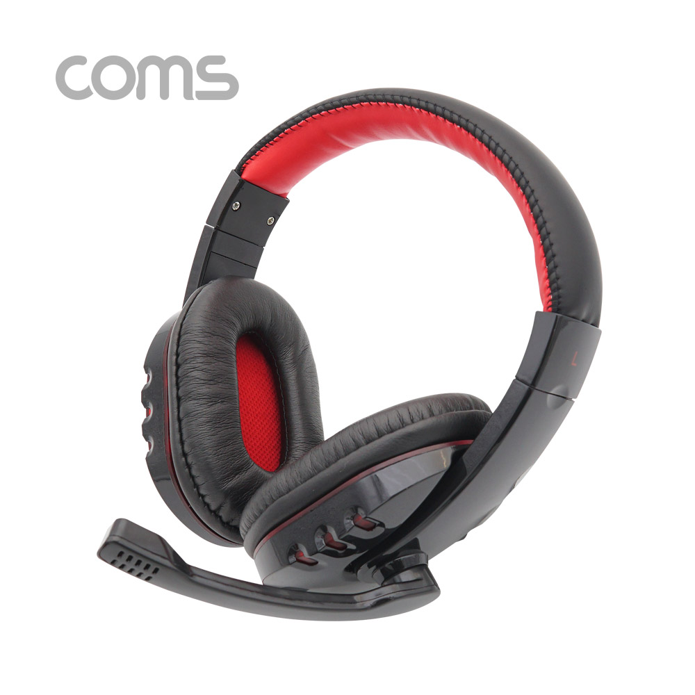 Coms LED 유선 헤드셋 (볼륨 컨트롤러 / 마이크장착 / USB)