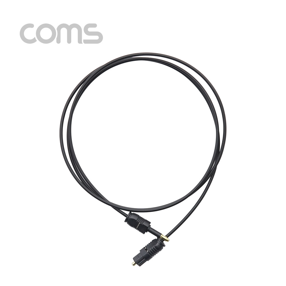 Coms 오디오광 케이블(2∮/원-각) 1M - 2∮, Plug to Toslink
