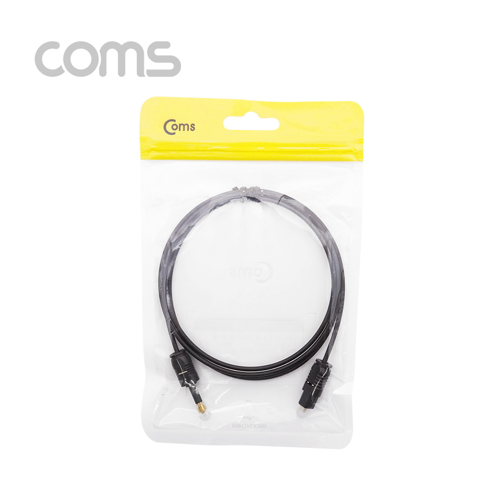 Coms 오디오광 케이블(2∮/원-각) 1M - 2∮, Plug to Toslink