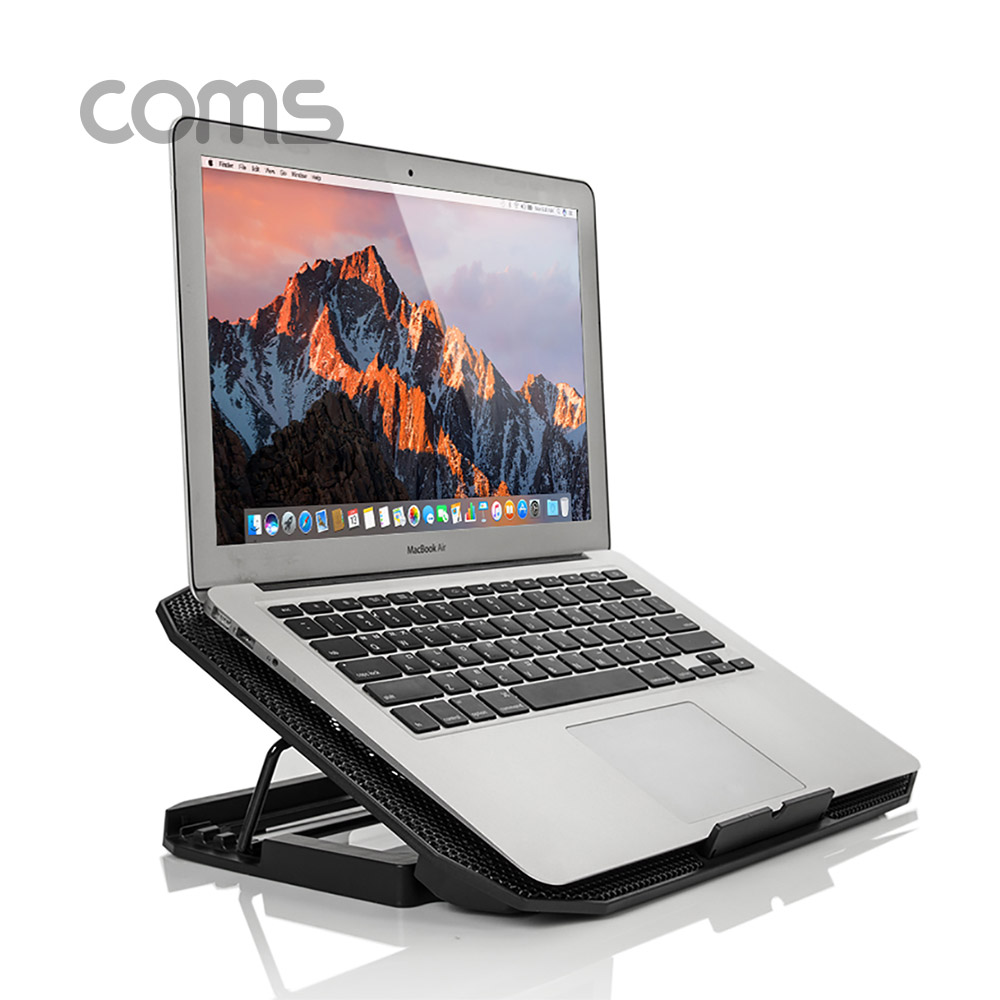 Coms 나비 노트북 거치대 / 쿨러 / 블랙