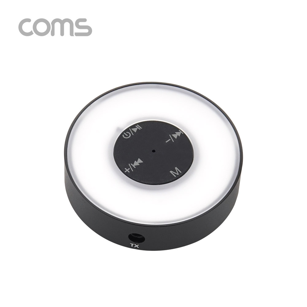 Coms AUX 무선 송수신기 / 휴대용 블루투스 송수신기 / 리시버 / 블루투스 동글 / Black