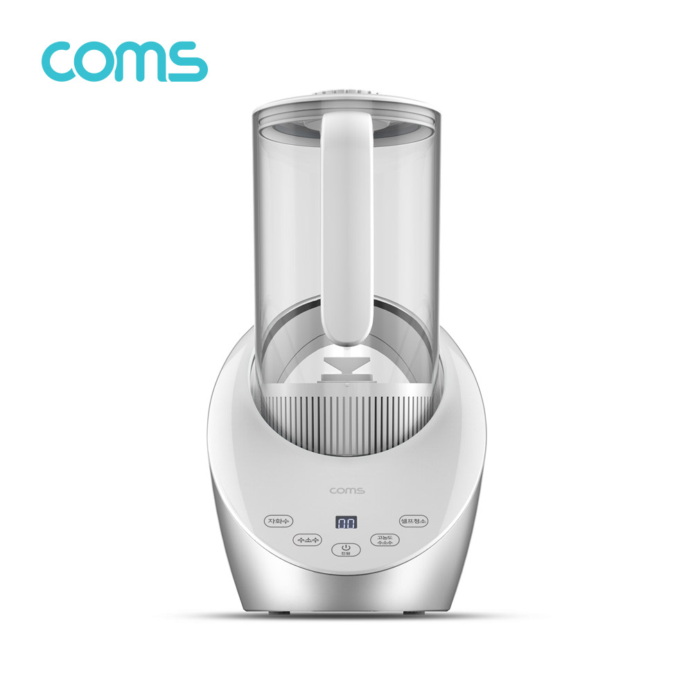 Coms 대용량 가정용 수소수 제조기 1600ml, 고농도수소수/자화수 제조, PEM기술적용