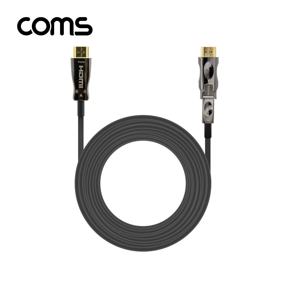 Coms HDMI 2.0 + Micro HDMI 분리형 리피터 광 케이블 10M / 4K2K@60Hz / ARC 기능 지원