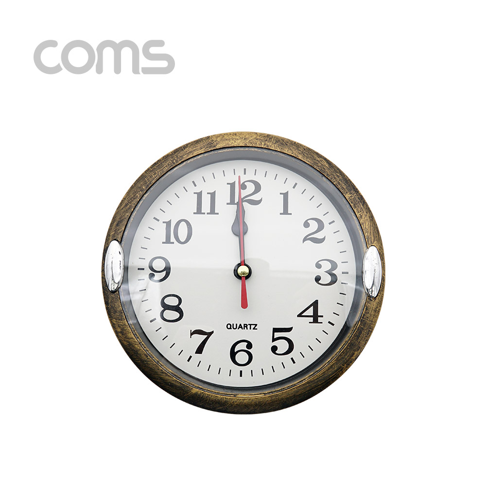 Coms 시계(아날로그), 벽걸이 원형 / 앤틱(엔틱) / Quartz / 화장실용 / 주방