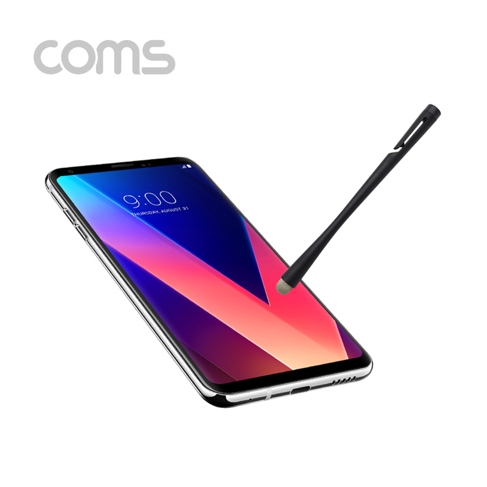 Coms 정전식 스마트폰 터치펜 / 스타일러스 / Black