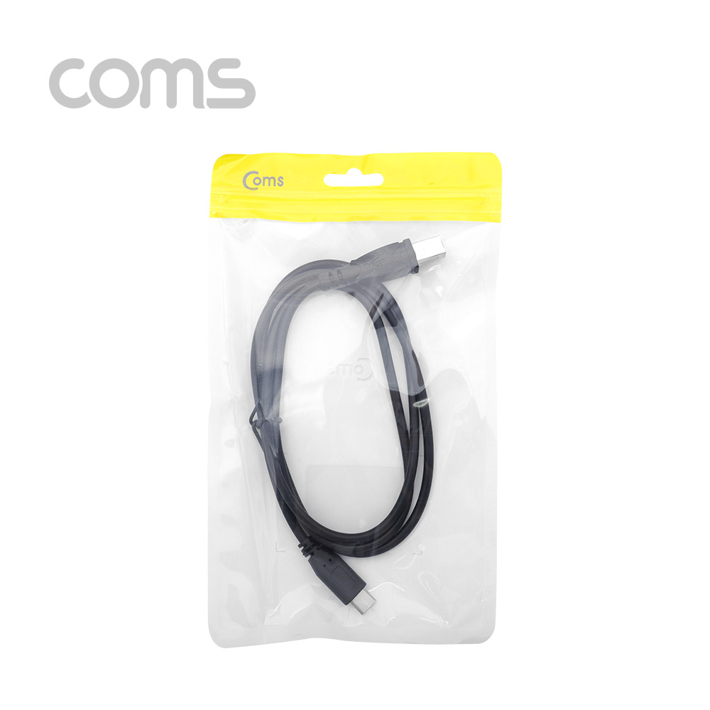 Coms USB 3.1(Type C) to USB-B 케이블 1M