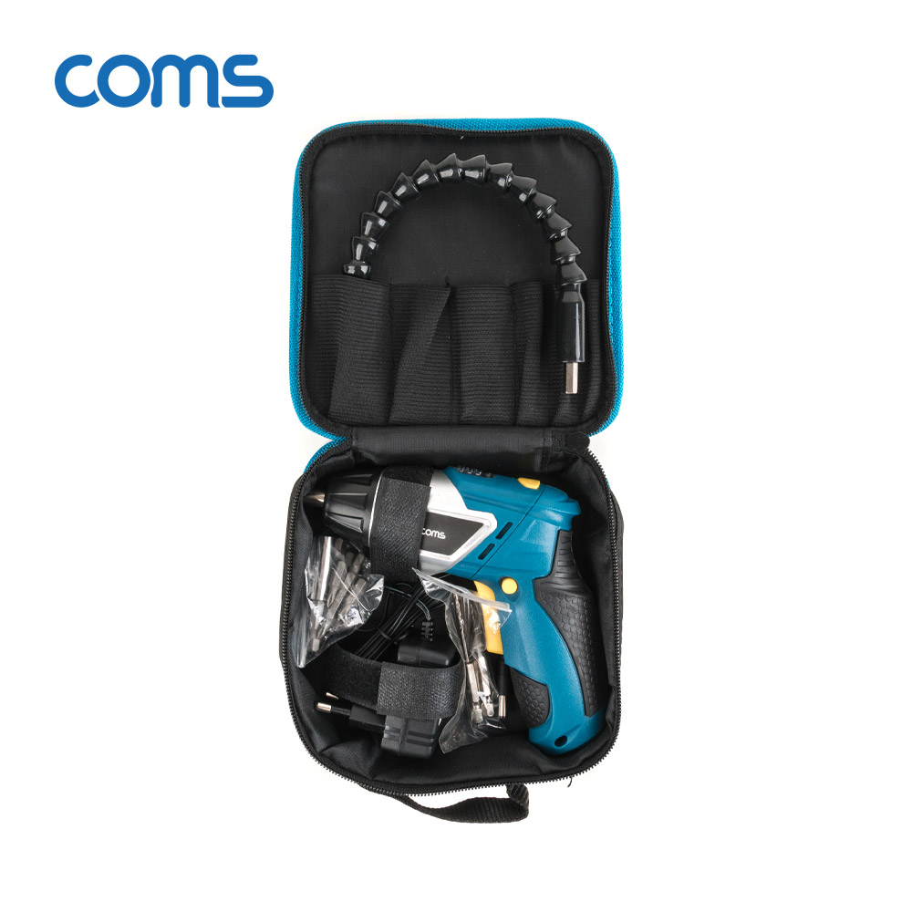 Coms 리튬이온 충전 미니 전동드릴 / 3.6V 1500mAh / 권총형&일자형 / 플렉시블비트제공