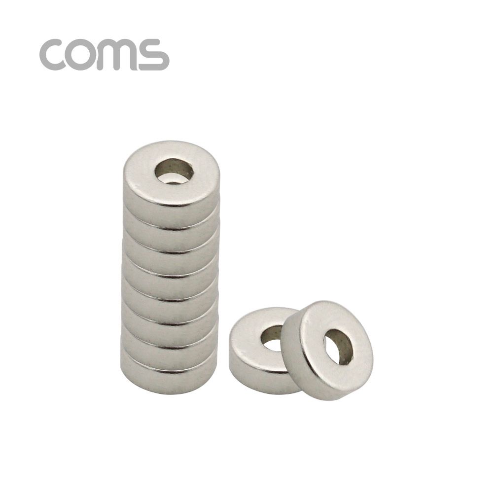 Coms 네오디움 자석 / 네오디뮴 자석(원형) 8mm, 세트(10pcs)
