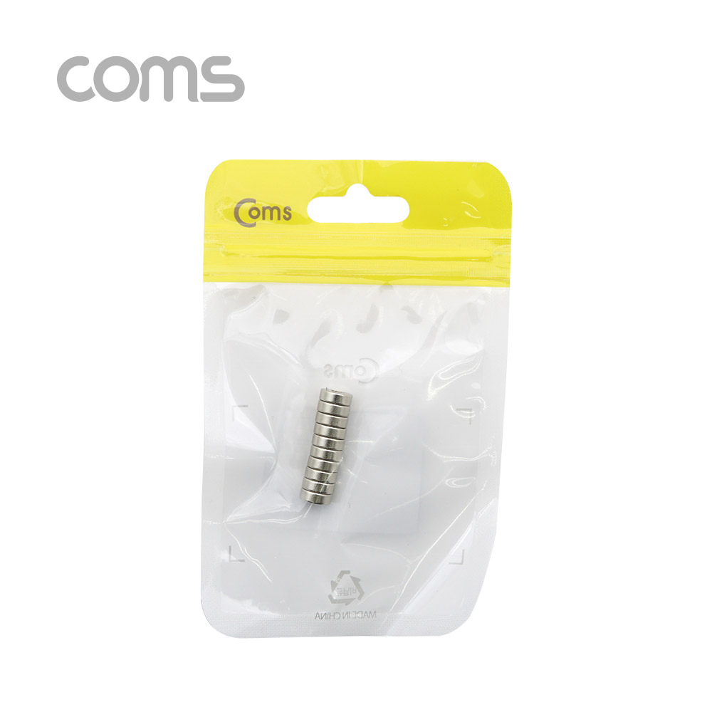 Coms 네오디움 자석 / 네오디뮴 자석(원형) 8mm, 세트(10pcs)