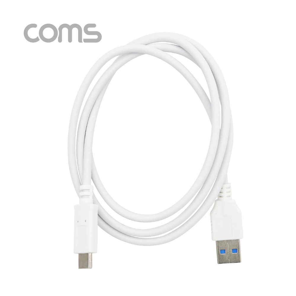 Coms USB 3.1 케이블(Type C) / 1M / White / USB 3.1 Type C(M) / USB 3.0 A(M)