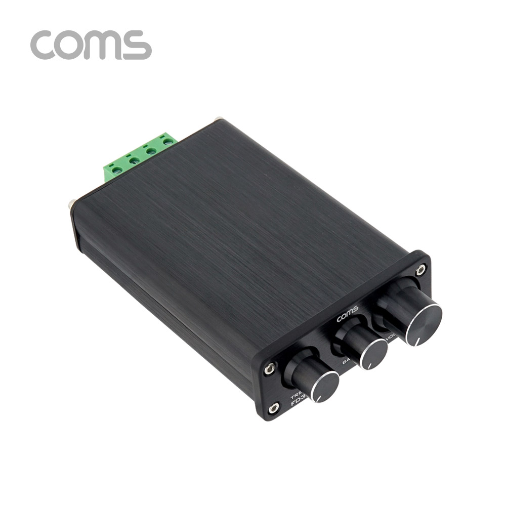 Coms Hi-Fi 스테레오 오디오/사운드 앰프 (고음, 저음, 볼륨 조절)