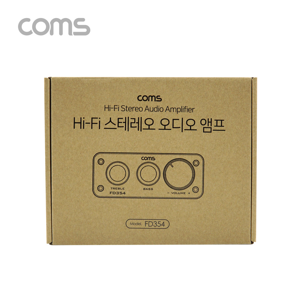 Coms Hi-Fi 스테레오 오디오/사운드 앰프 (고음, 저음, 볼륨 조절)