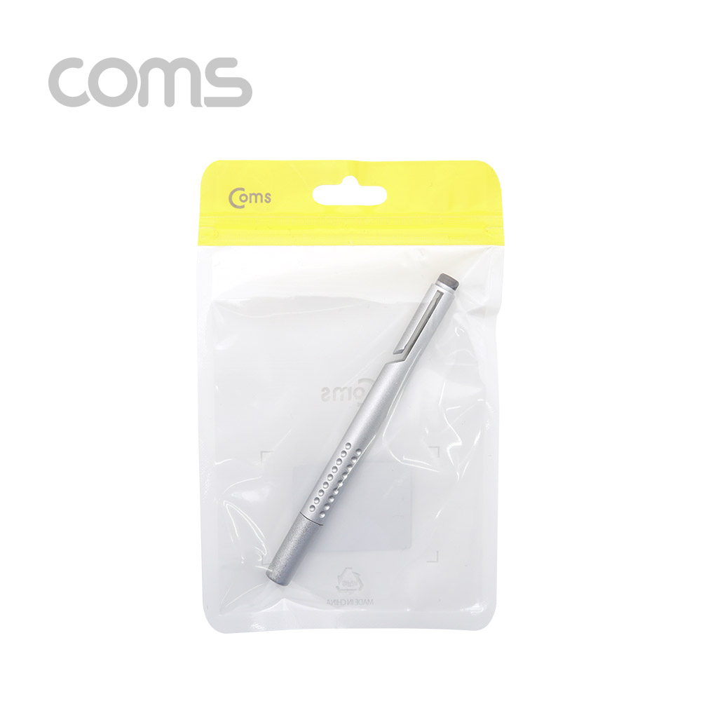 Coms 정전식 스마트폰 터치펜 / 스타일러스 펜 / 디스크형, Silver