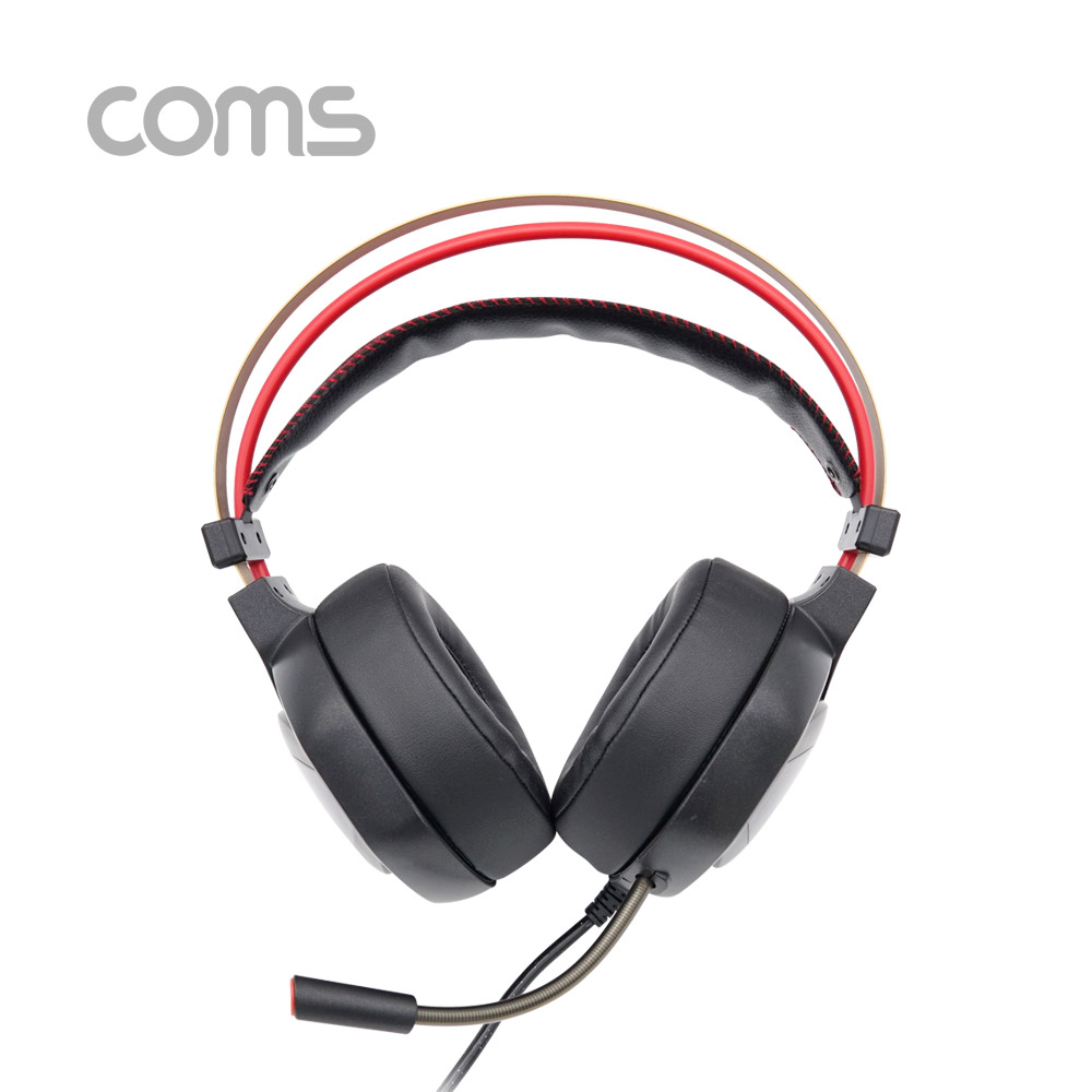 Coms 진동(바이브레이션) 7.1채널 게이밍 헤드셋 / USB 타입 / Type C 젠더 포함