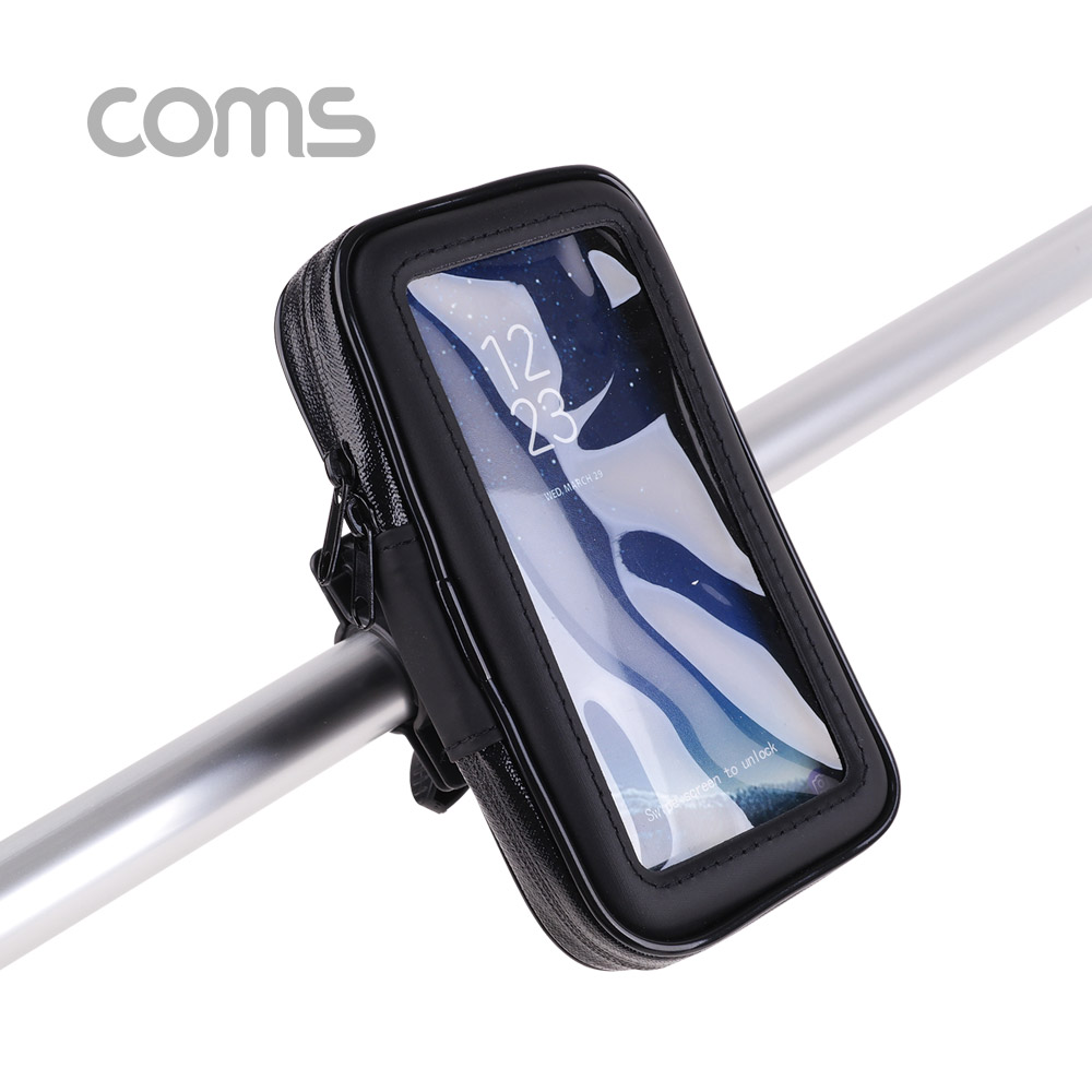 Coms 자전거 휴대폰 거치대 / M 사이즈 / 85x150mm / Black