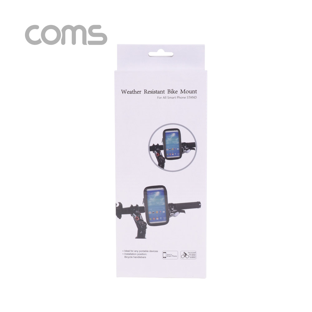 Coms 자전거 휴대폰 거치대 / M 사이즈 / 85x150mm / Black