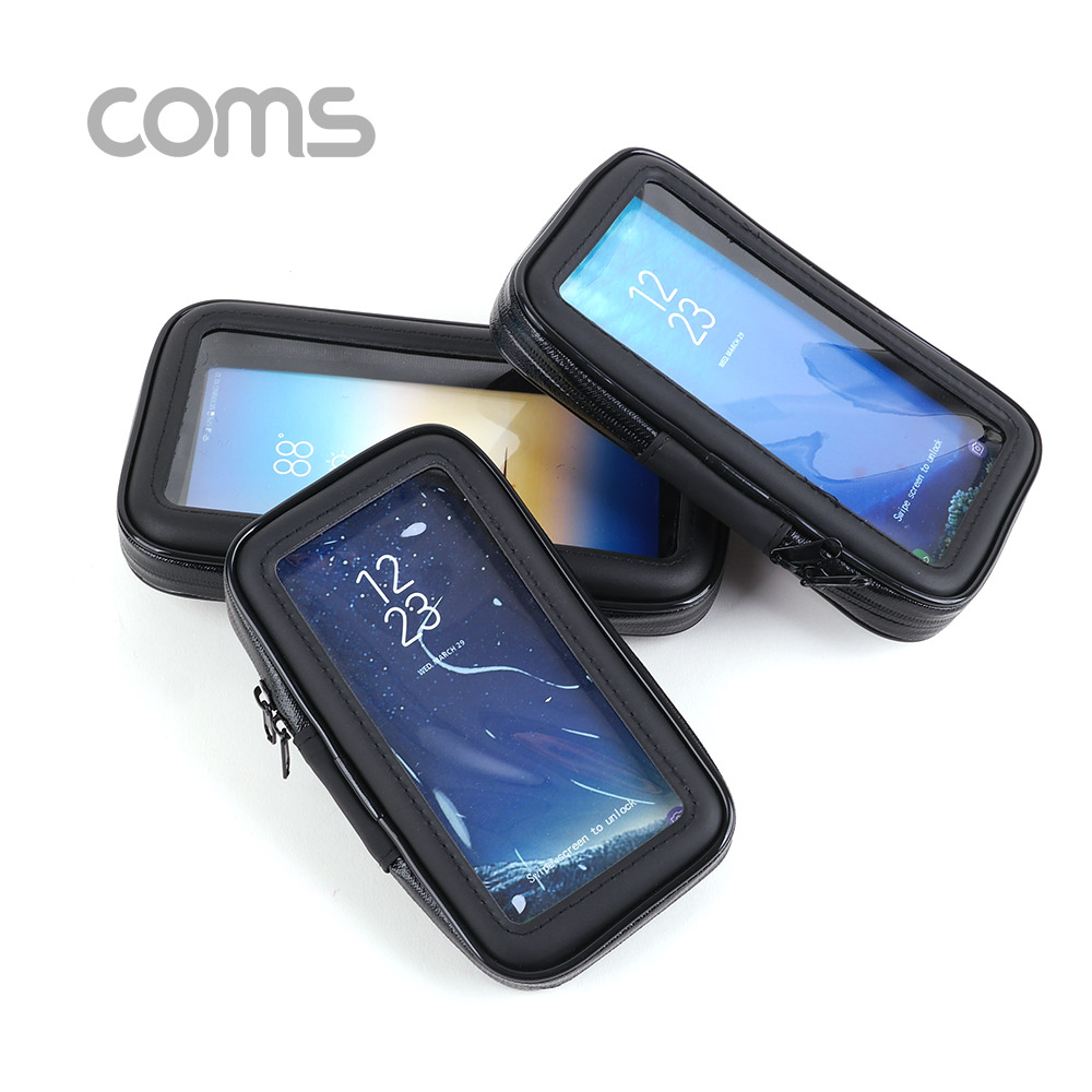 Coms 자전거 휴대폰 거치대 / XL 사이즈 / 100x180mm / Black