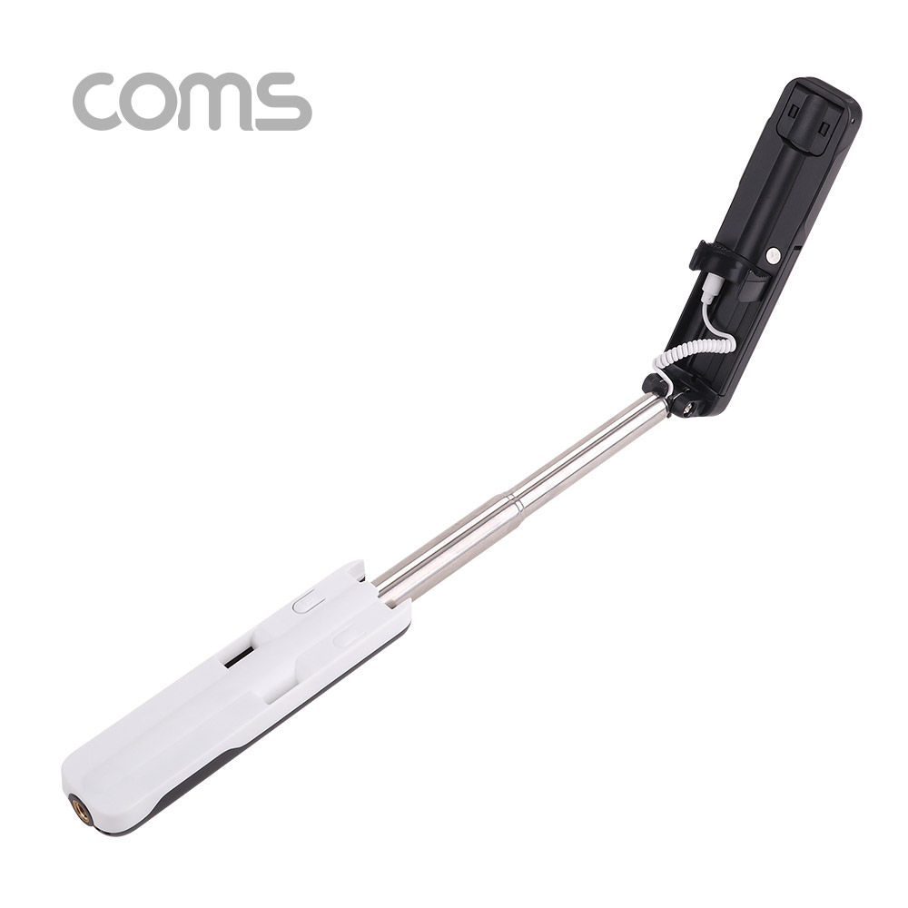 Coms 접이식 유선 셀카봉 / 12~53cm / Black