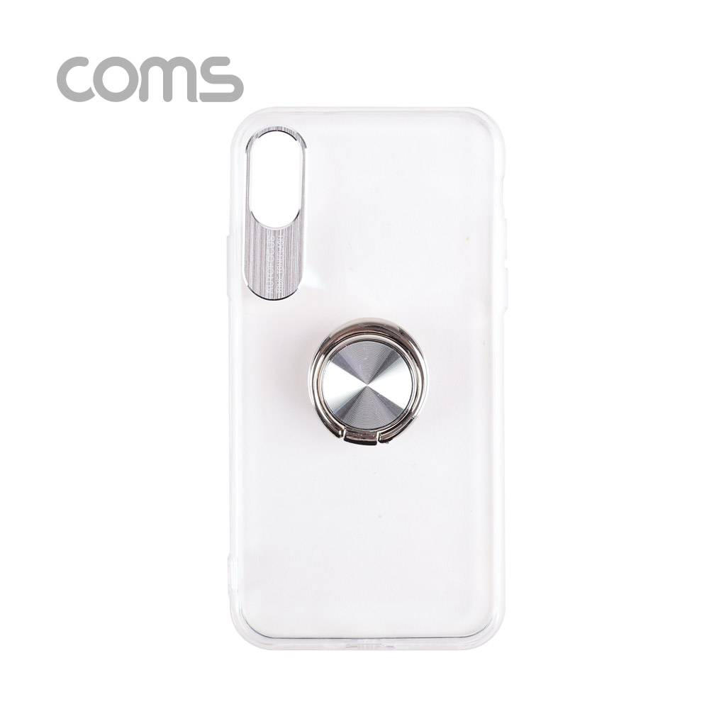 Coms 스마트폰 케이스 ( 투명 / 핑거링 ) / iOS XS