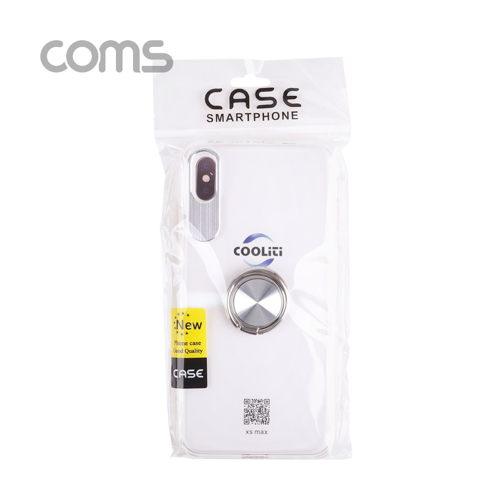 Coms 스마트폰 케이스 ( 투명 / 핑거링 ) / iOS XS Max