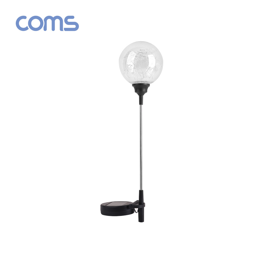 Coms 태양광 LED 정원등 / 라운드형 / 멀티컬러 / 600mAh