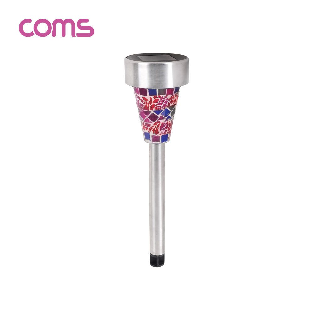 Coms 태양광 LED 정원등 / 퍼플 모자이크 / 600mAh
