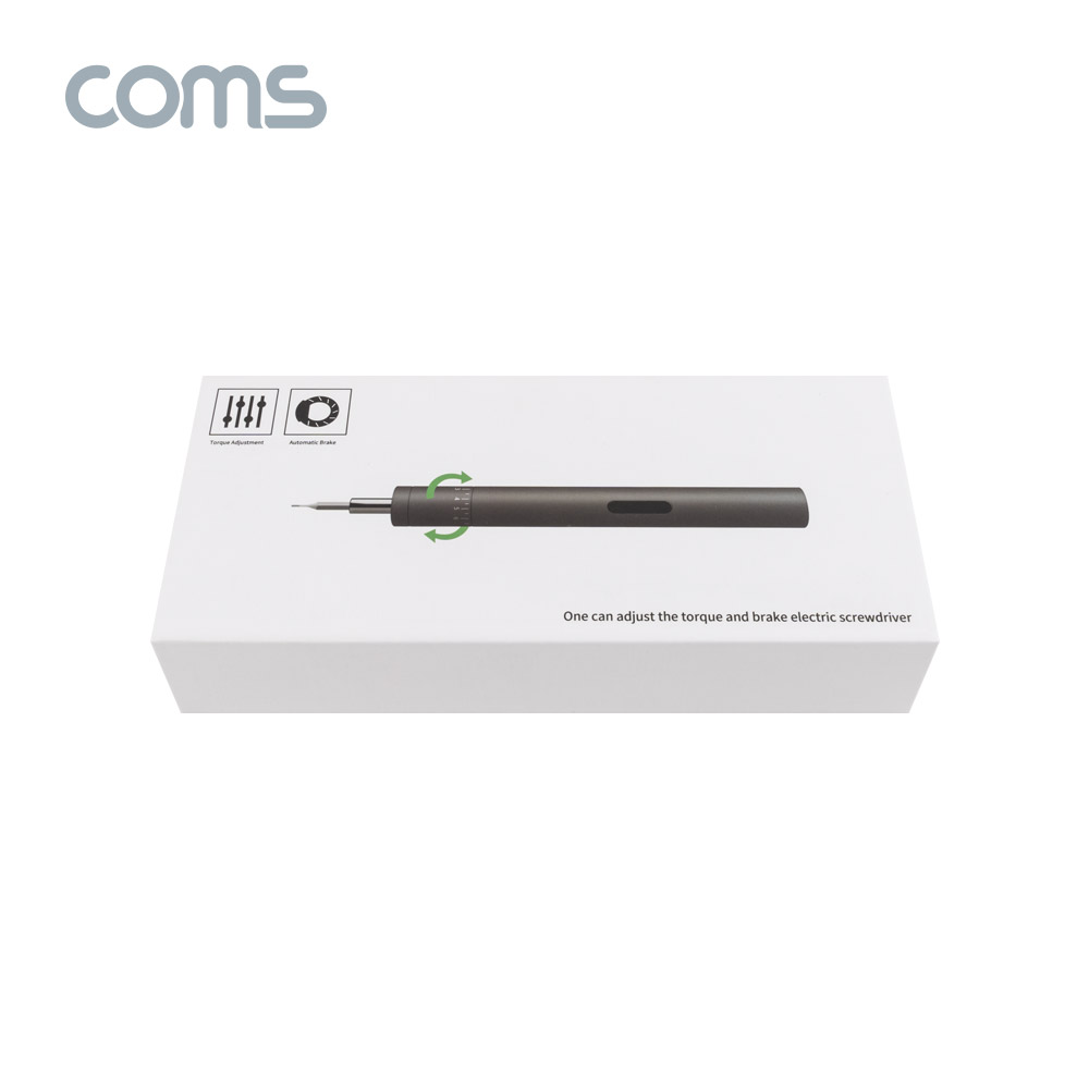 Coms 펜 타입 전동 드라이버 (8종 비트 24pcs / USB 충전) / 8단계 정밀한 토크조절기능