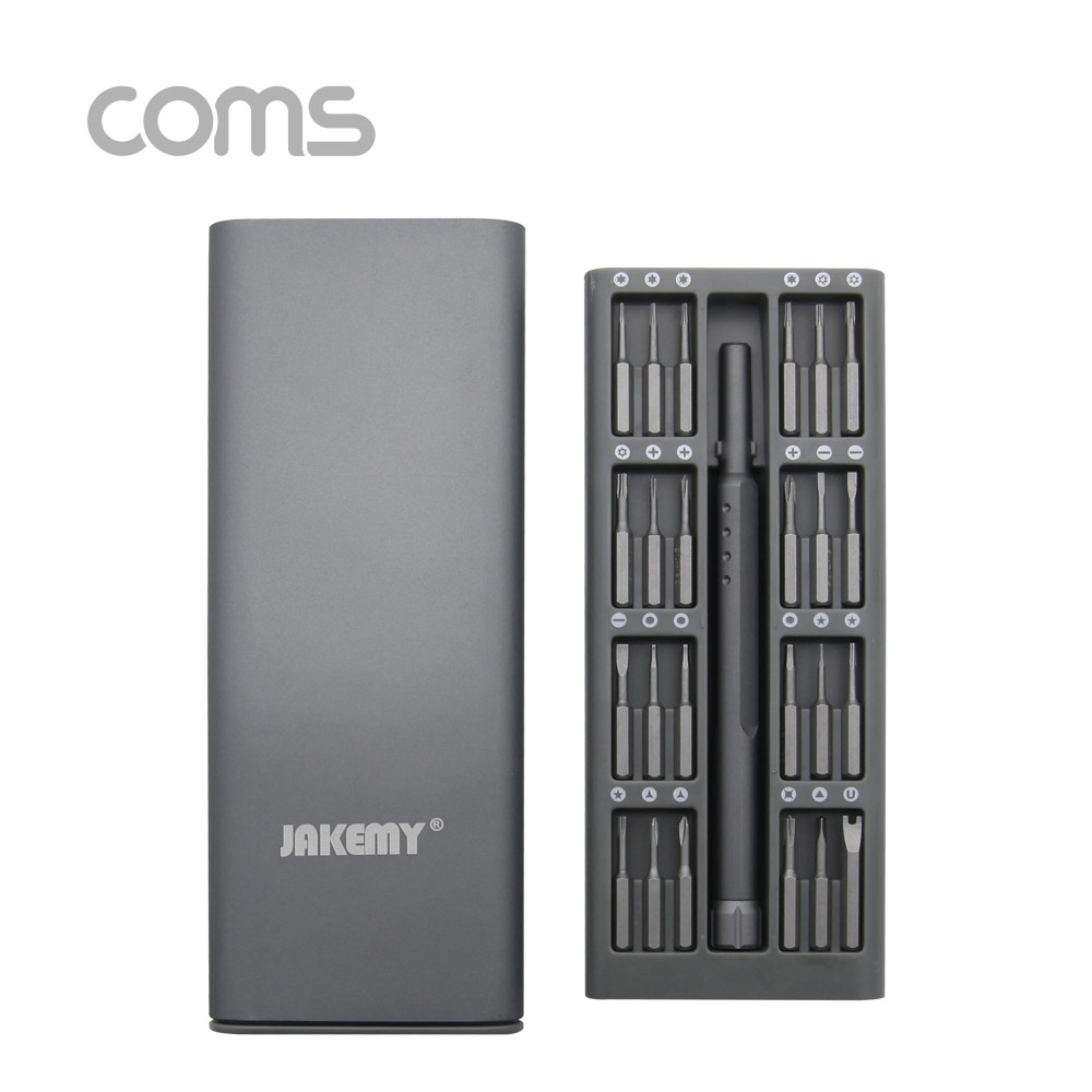 Coms 공구-드라이버 세트 (24 in 1) / 정밀 드라이버 / 휴대용 / 일자 십자 별 삼각