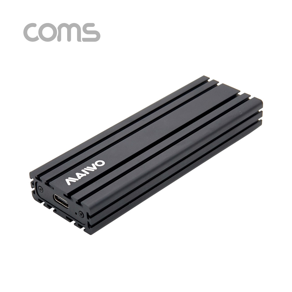 Coms USB 외장 케이스(SSD) (M.2) Black USB 3.1, NGFF(M.2)