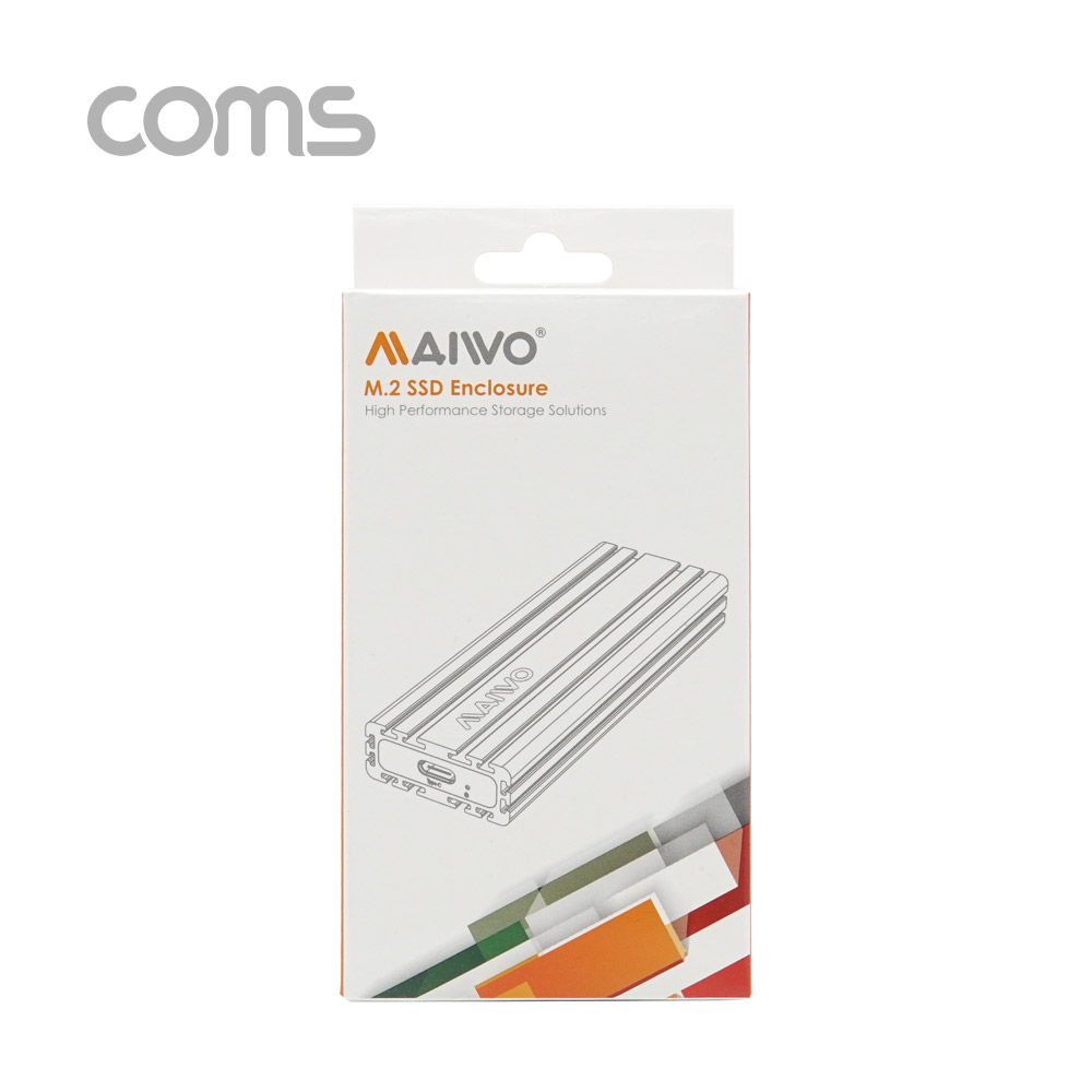 Coms USB 외장 케이스(SSD) (M.2) Black USB 3.1, NGFF(M.2)