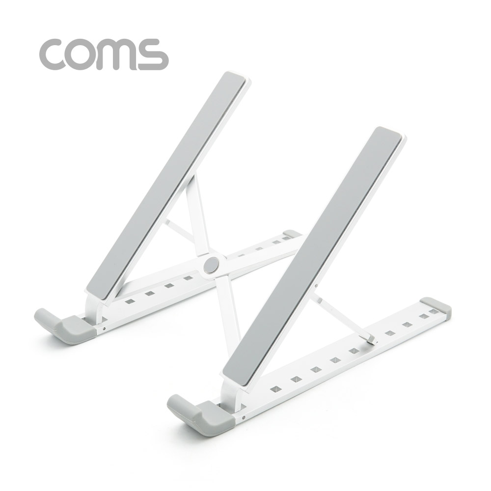 Coms 휴대용 접이식 노트북/태블릿 스탠드 / 거치대 / 탁상거치 / 알루미늄