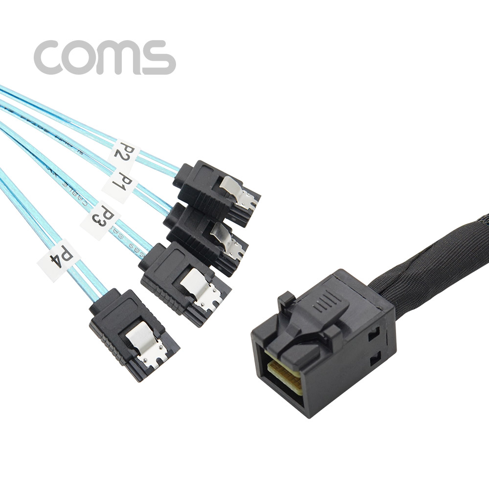 Coms SAS (SFF-8643/SATA x 4) 케이블 내장형
