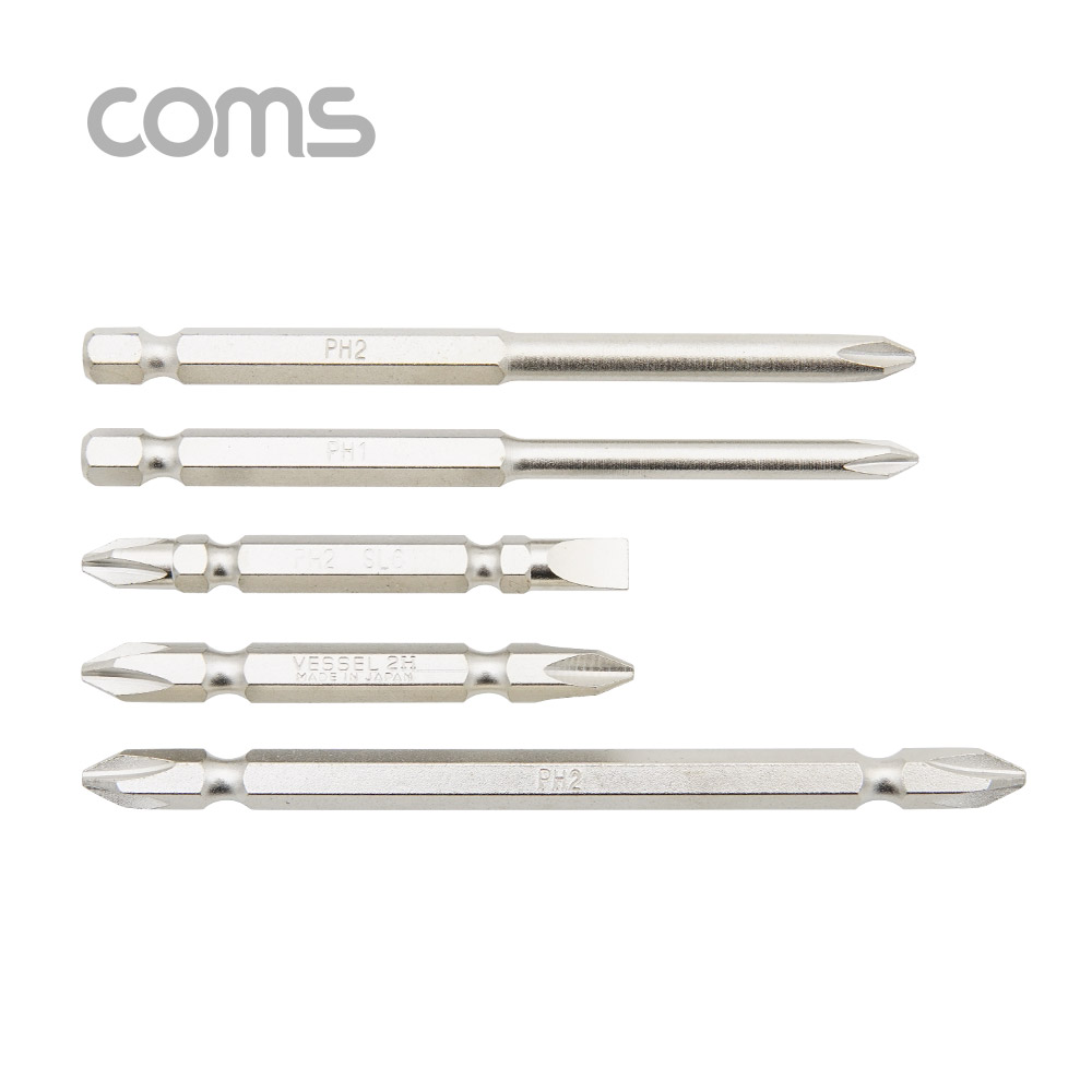 Coms 드라이버 비트 세트 (십자/일자/육각) / 5PCS / 공구