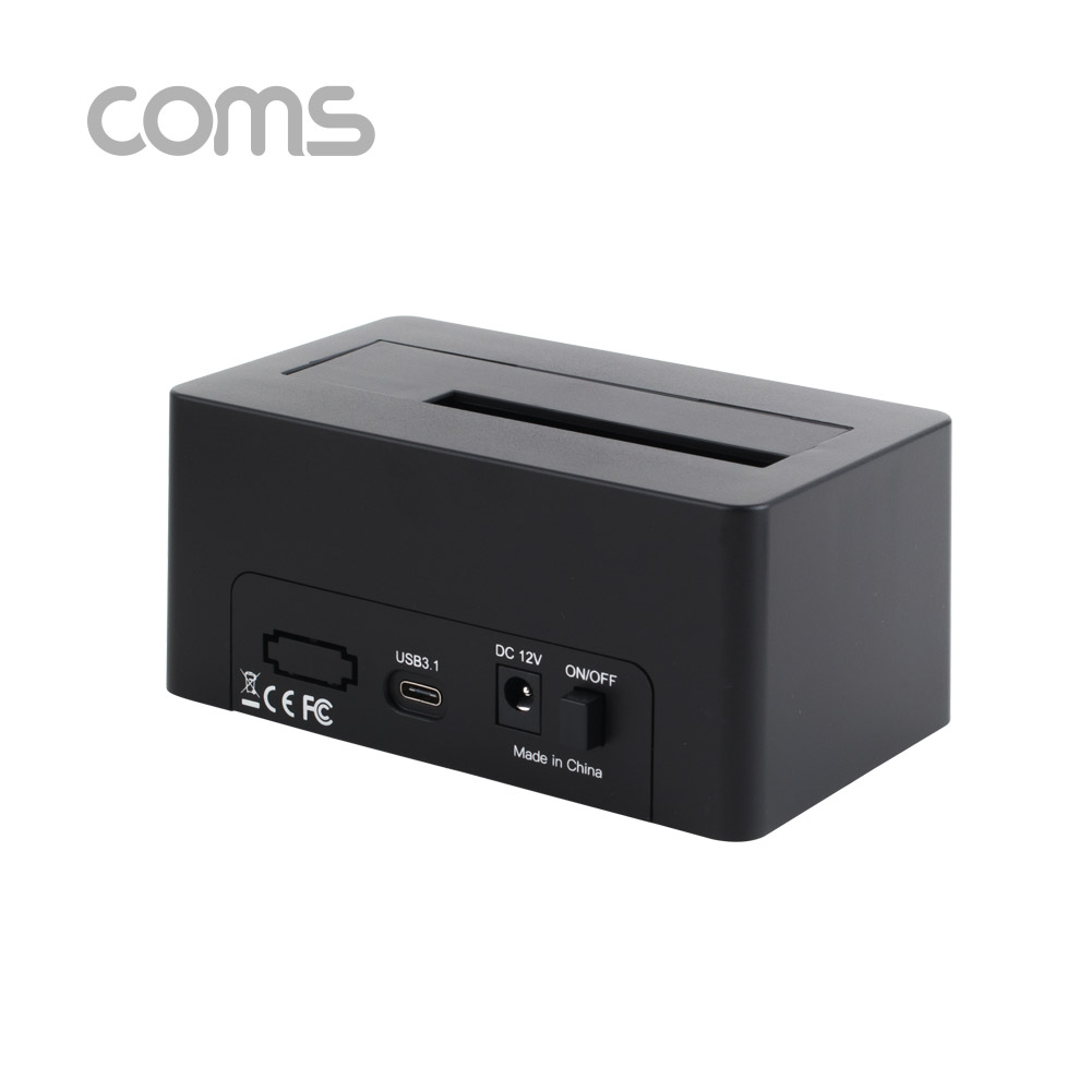 Coms USB 3.1(Type C) 하드 도킹스테이션 / HDD 2.5형/3.5형 / SATA I/II/III 지원