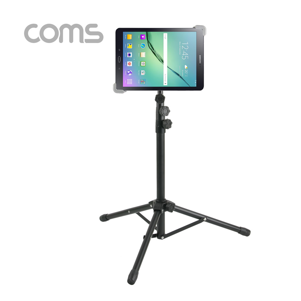 Coms 태블릿PC 삼각대(전용 케이스 제공) / 스탠드 / 거치대 / 폴더접이식