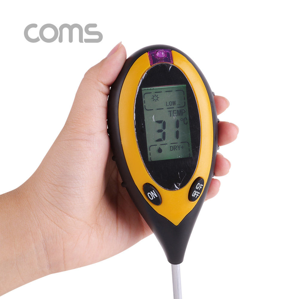 Coms 테스터기 (토질 농도PH/습도 측정) / 4 in 1