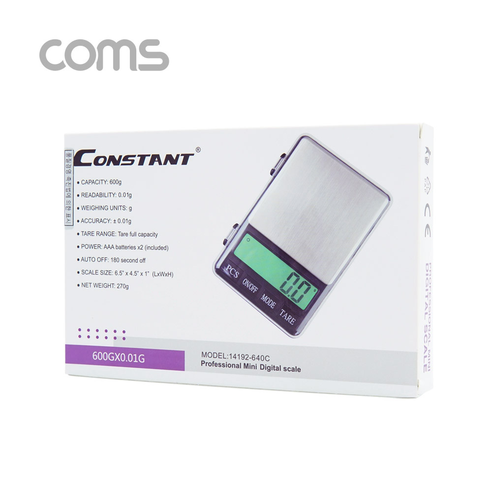 Coms 전자 저울 (미니) / 최대 600g