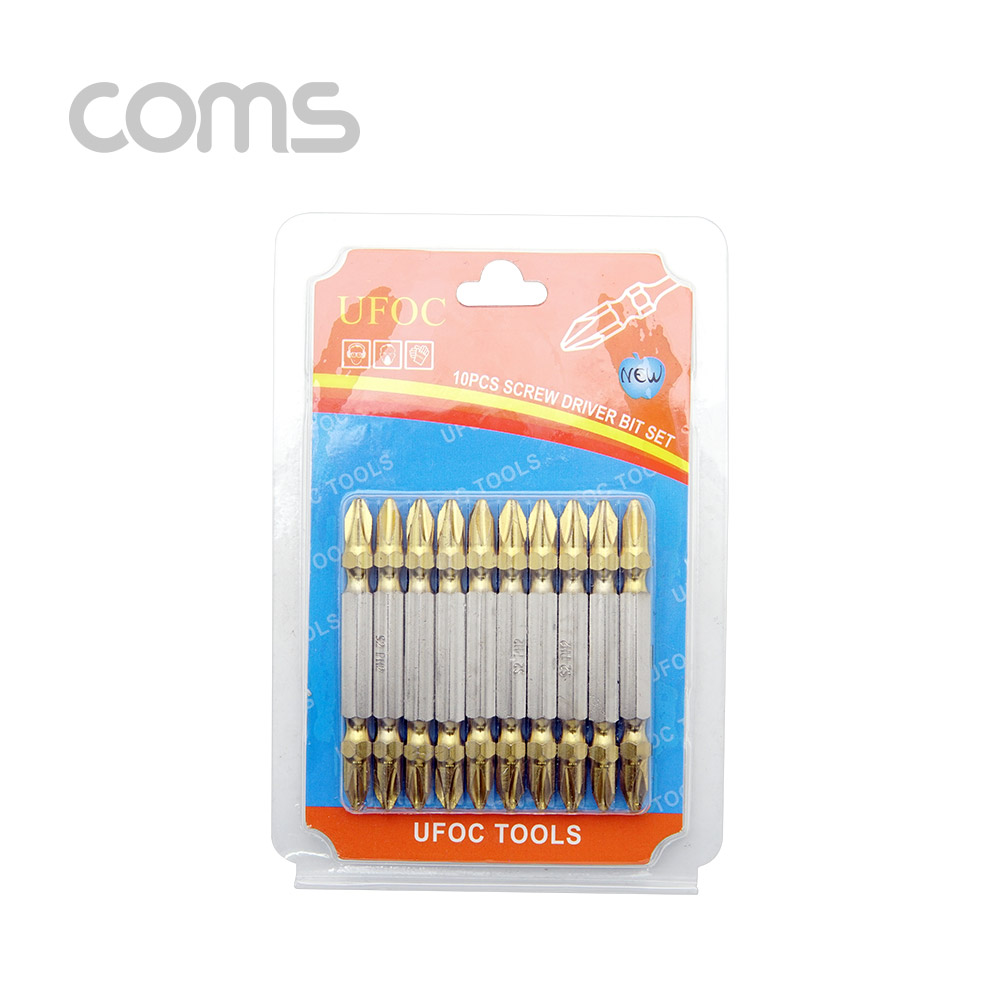 Coms 양날 십자 드라이버 비트 세트 10pcs