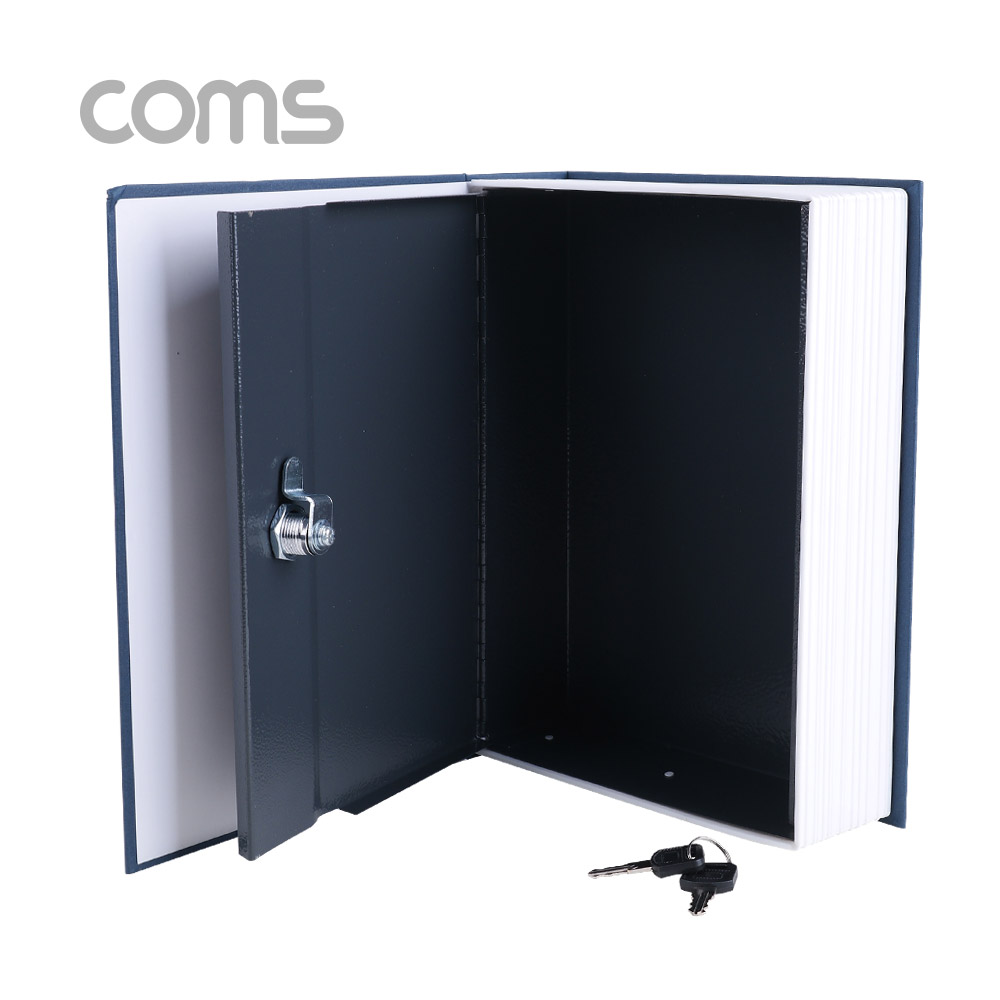 Coms 책 금고 / 시크릿 북세이프 / 비밀금고 / 책모양 금고 / Blue / 200x65x265mm