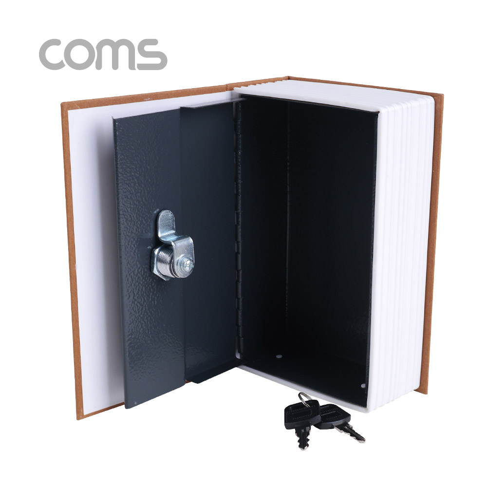 Coms 책 금고 / 시크릿 북세이프 / 비밀금고 / 책모양 금고 / Brown / 115x55x180mm