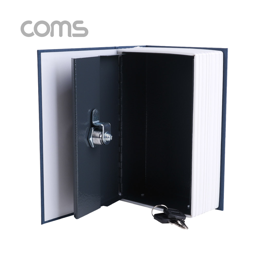 Coms 책 금고 / 시크릿 북세이프 / 비밀금고 / 책모양 금고 / Blue / 115x55x180mm