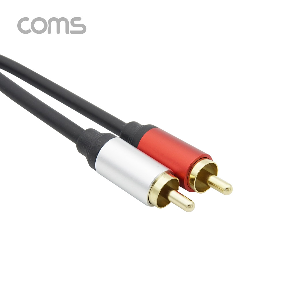 Coms RCA 케이블(2선/최고급) / 24K Gold / OFC(무산소동선) / 1.8M